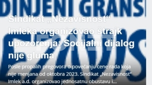 Nezavisnost: Štrajk u Imleku